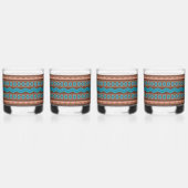 Southwest Style Geometric Cameron Gorge Design Whisky Glas (Achterkant)