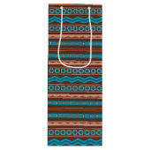 Southwest Style Geometric Cameron Gorge Design Wijn Cadeautas (Voorkant)