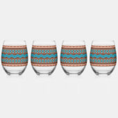 Southwest Style Geometric Cameron Gorge Design Wijnglas Zonder Voet (Rechts)