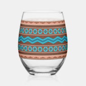 Southwest Style Geometric Cameron Gorge Design Wijnglas Zonder Voet (Rechts)
