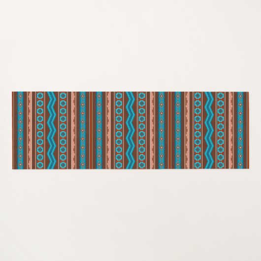 Southwest Style Geometric Cameron Gorge Design Yogamat (Achterkant (horizontaal))