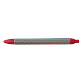 Southwest Style Geometric Cameron Gorge Design Zwarte Inkt Pen (Voorkant)