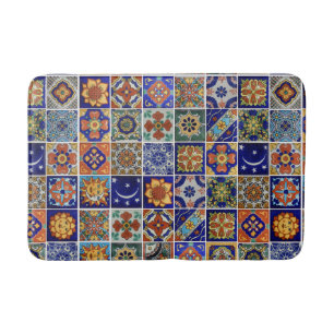 Southwest Style Talavera Tile Afbeelding Bath Mat