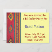 Southwest Style Uitnodiging (Voorkant)