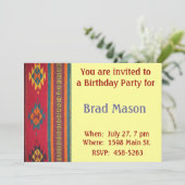 Southwest Style Uitnodiging (Staand voorkant)