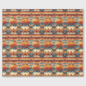 Southwest Style Waterverf Kleurrijke Verjaardag Ro Cadeaupapier (Vlak)