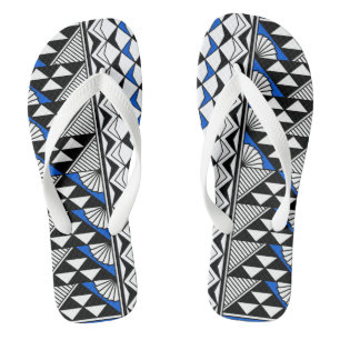 Southwest Sun en Regen in Blue Teenslippers