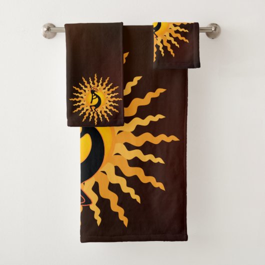 Southwest Sun Kokopelli Bath Towel Set Bad Handdoek (Insitu)