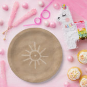 Southwest Sun Petroglyph Papieren Bordje (Feest)