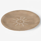 Southwest Sun Petroglyph Papieren Bordje (Gekanteld)