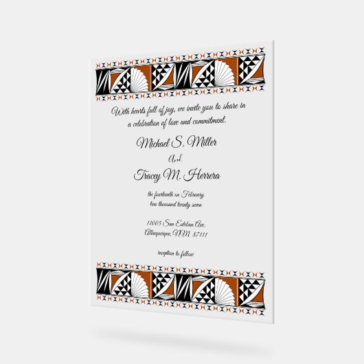 Southwest Sunrise Acryl Bord (Hoek)