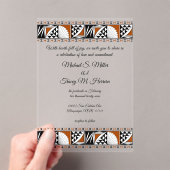 Southwest Sunrise Acryl Uitnodigingen (Insitu (Draagbaar))