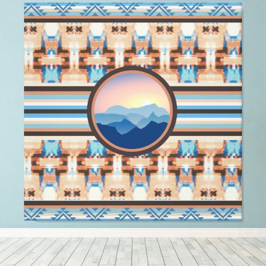 Southwest Sunrise Canvas Afdruk (Insitu (Houten vloer))