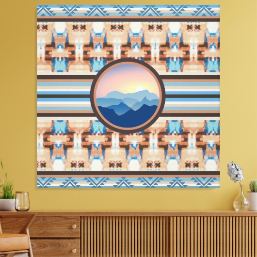 Southwest Sunrise Canvas Afdruk (Insitu (Woonkamer))