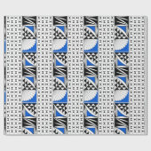 Southwest Sunrise in Blue Gift Wrap Cadeaupapier (Vlak)