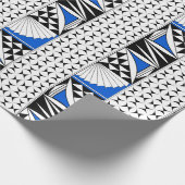 Southwest Sunrise in Blue Gift Wrap Cadeaupapier (Hoek)