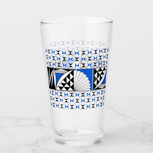 Southwest Sunrise in Blue Glas (Voorkant)