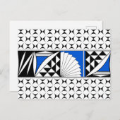 Southwest Sunrise in Blue Holiday Briefkaart (Voorkant / Achterkant)