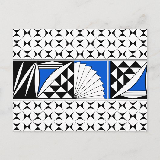 Southwest Sunrise in Blue Holiday Briefkaart (Voorkant)