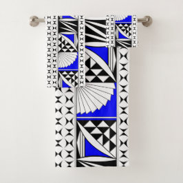 Southwest Sunrise in Electric Blue Bad Handdoek