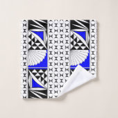 Southwest Sunrise in Electric Blue Bad Handdoek (Wasdoekje)