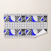 Southwest Sunrise in Electric Blue Bad Handdoek (Handdoek)