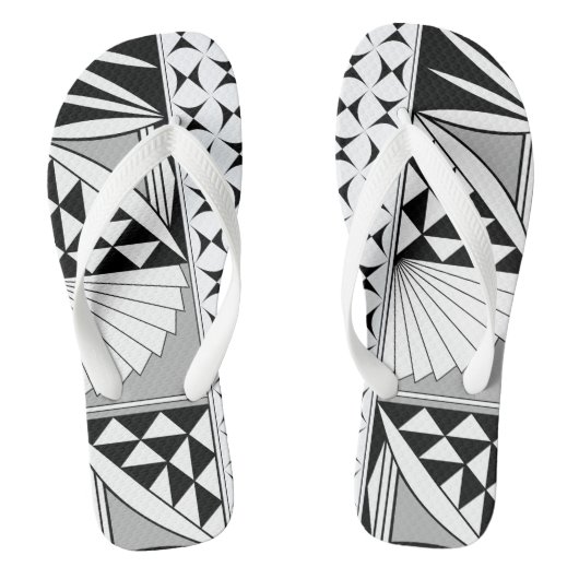 Southwest Sunrise in Gray Teenslippers (Voetbed)