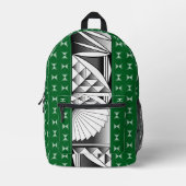 Southwest Sunrise in Green Bedrukte Rugzak (Voorkant)