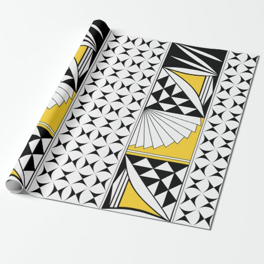 Southwest Sunrise in Yellow Cadeaupapier (Uitgerold)