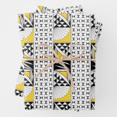 Southwest Sunrise in Yellow Inpakpapier Vel (In situ)