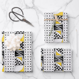 Southwest Sunrise in Yellow Inpakpapier Vel