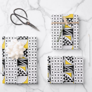 Southwest Sunrise in Yellow Inpakpapier Vel