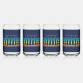 Southwest Sunset Pines Blue Blikvorm Glas (Achterkant)