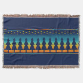 Southwest Sunset Pines Blue Deken (Voorkant)