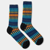 Southwest Sunset Pines en Stars Pattern Sokken (Rechts)