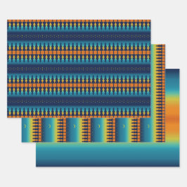 Southwest Sunset Pines Moon Inpakpapier Vel