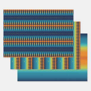 Southwest Sunset Pines Moon Inpakpapier Vel