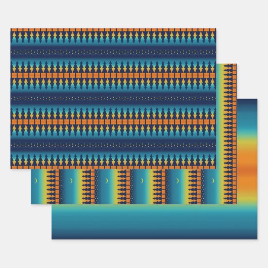Southwest Sunset Pines Moon Inpakpapier Vel (Set)