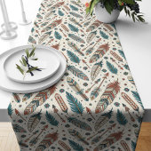Southwest Table Runner Feathers Pijlen Motief Lange Tafelloper