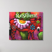 Southwest Talavera-Style Donkey Personalized Canvas Afdruk (Voorkant)