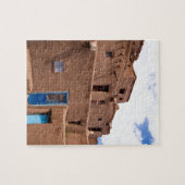 Southwest Taos Adobe Pueblo House New Mexico Legpuzzel (Horizontaal)