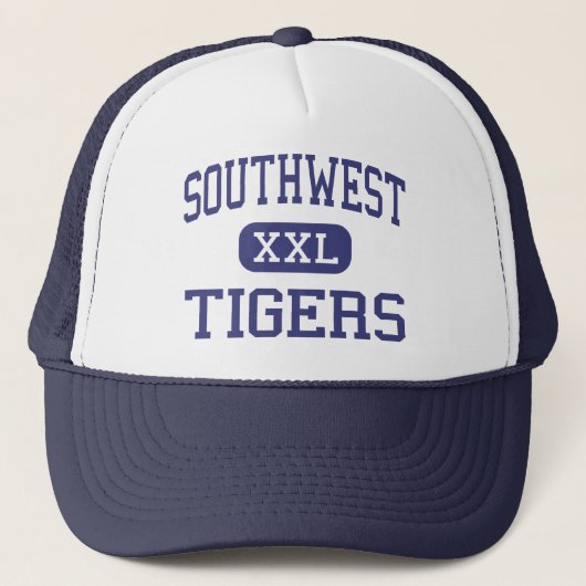 Southwest Tigers Middle Albert Lea Minnesota Trucker Pet (Voorkant)