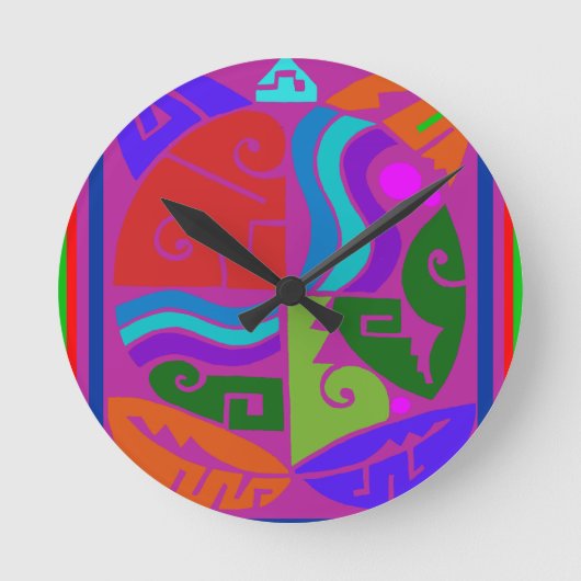 Southwest Tortuga Ronde Klok (Voorkant)