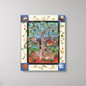 "Southwest Tree"-canvas met vier seizoenen Canvas Afdruk (Voorkant)