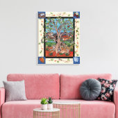 "Southwest Tree"-canvas met vier seizoenen Canvas Afdruk (Insitu (Woonkamer))