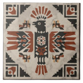 Southwest Tribal Eagle Geometric Ancestral Symbol Tegeltje (Voorkant)