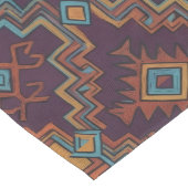 Southwest Tribal Gold Turquoise Dark Purple Medium Tafelloper (Hoek)