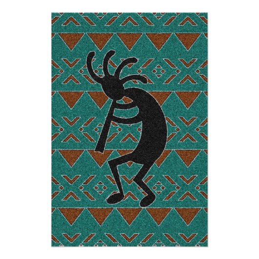 Southwest Tribal Kokopelli Perfect Poster (Voorkant)
