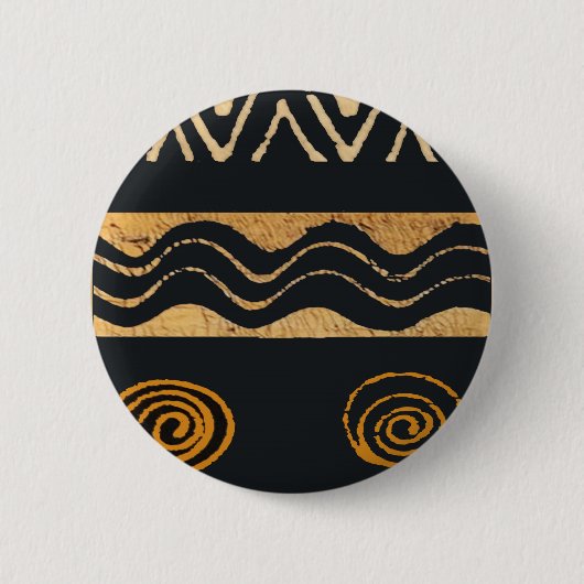 Southwest Tribal Native American Design Ronde Button 5,7 Cm (Voorkant)