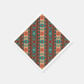 Southwest Tribal Pattern Turquoise Terracotta Servet (Hoek)